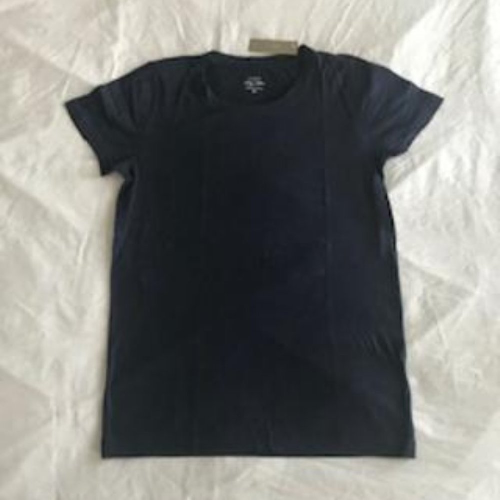 NWT J. Crew Navy Blue Short Sleeve Tee